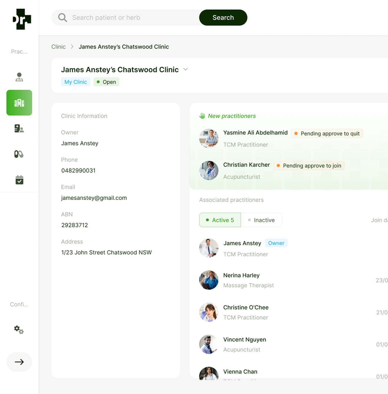 CLINIC_COLLABORATION Screenshot
